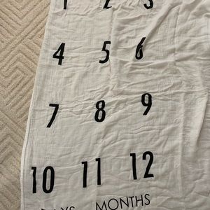 Batz Kids monthly baby blanket